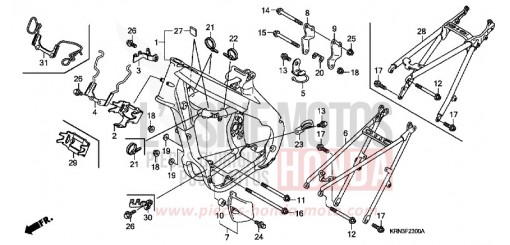 FRAME BODY CRF250R8 de 2008